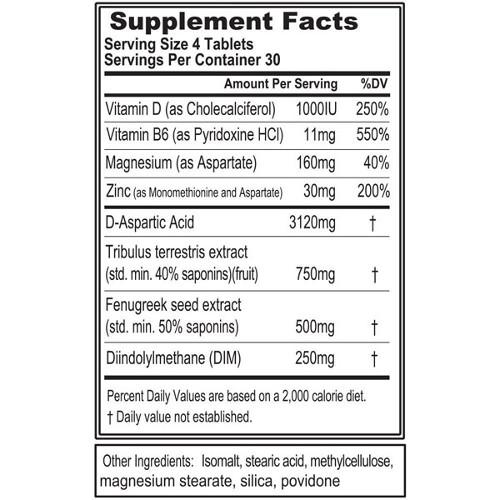 Evlution Nutrition EVLTest label - Supplement City