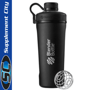 Blender Bottle Radian Stainless Steel Black Shaker