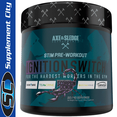 Axe Sledge Ignition Switch 200g Pre Workout Supplement City