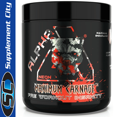 Alpha Neon Maximum Carnage 450g Pre Workout Supplement City
