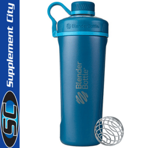 Blender Bottle Radian Stainless Steel Blue Shaker